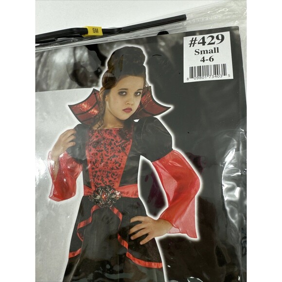 Vampire Queen Costume Child‎ Small 4-6 - Picture 3 of 5